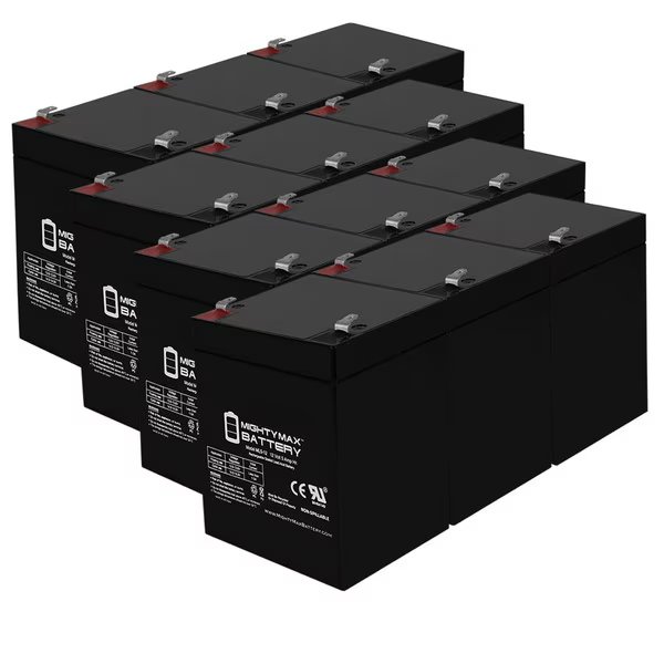 12V 5AH Battery Replacement for Cabelas Wingman Duck Decoy - 12 Pack, Mighty Max Battery, Mfr#: ML5-12MP1221813110035292